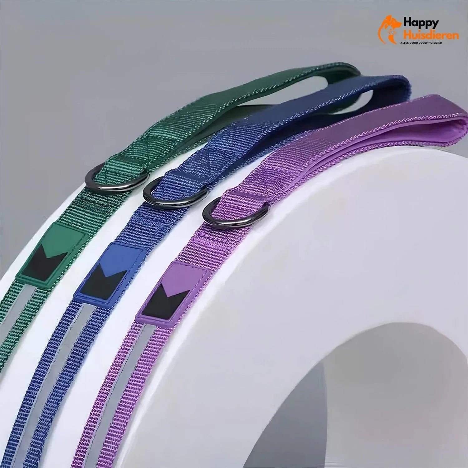 GlowTrail Set | Comfortabel Verstelbaar Hondentuig met Reflectie en Lijn