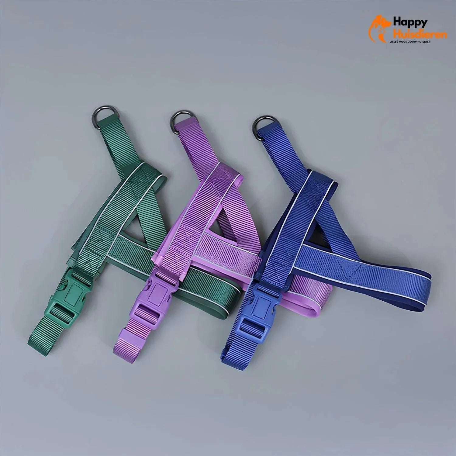 GlowTrail Set | Comfortabel Verstelbaar Hondentuig met Reflectie en Lijn