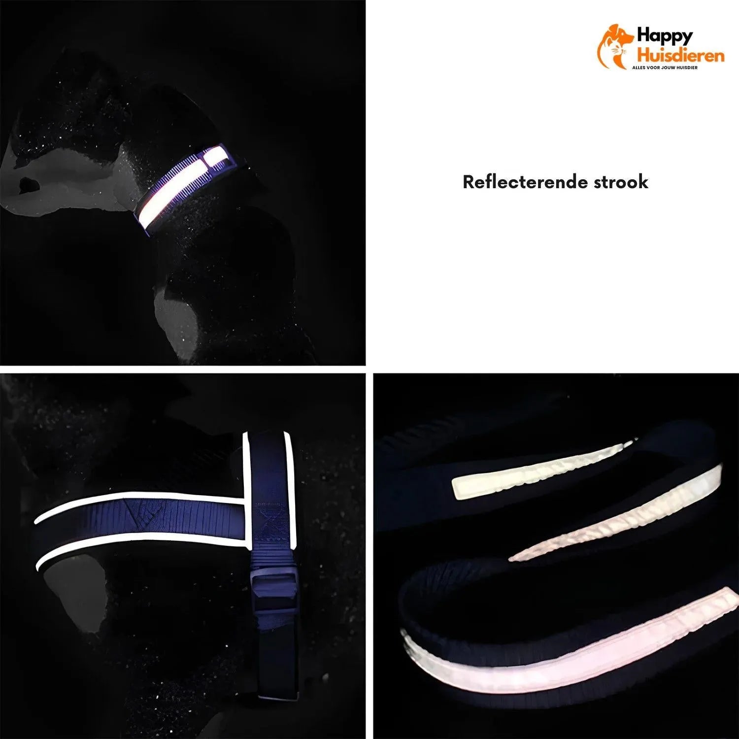 GlowTrail Set | Comfortabel Verstelbaar Hondentuig met Reflectie en Lijn