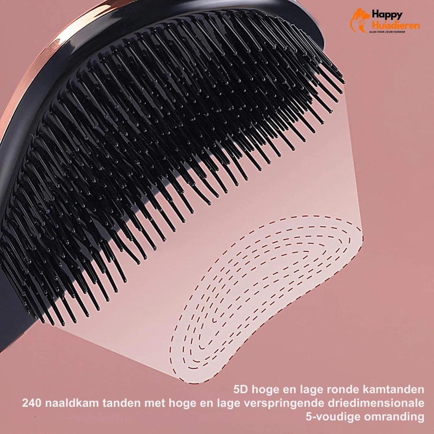 GroomEase Brush | Hondenborstel voor glanzende vacht & stressvrije verzorging