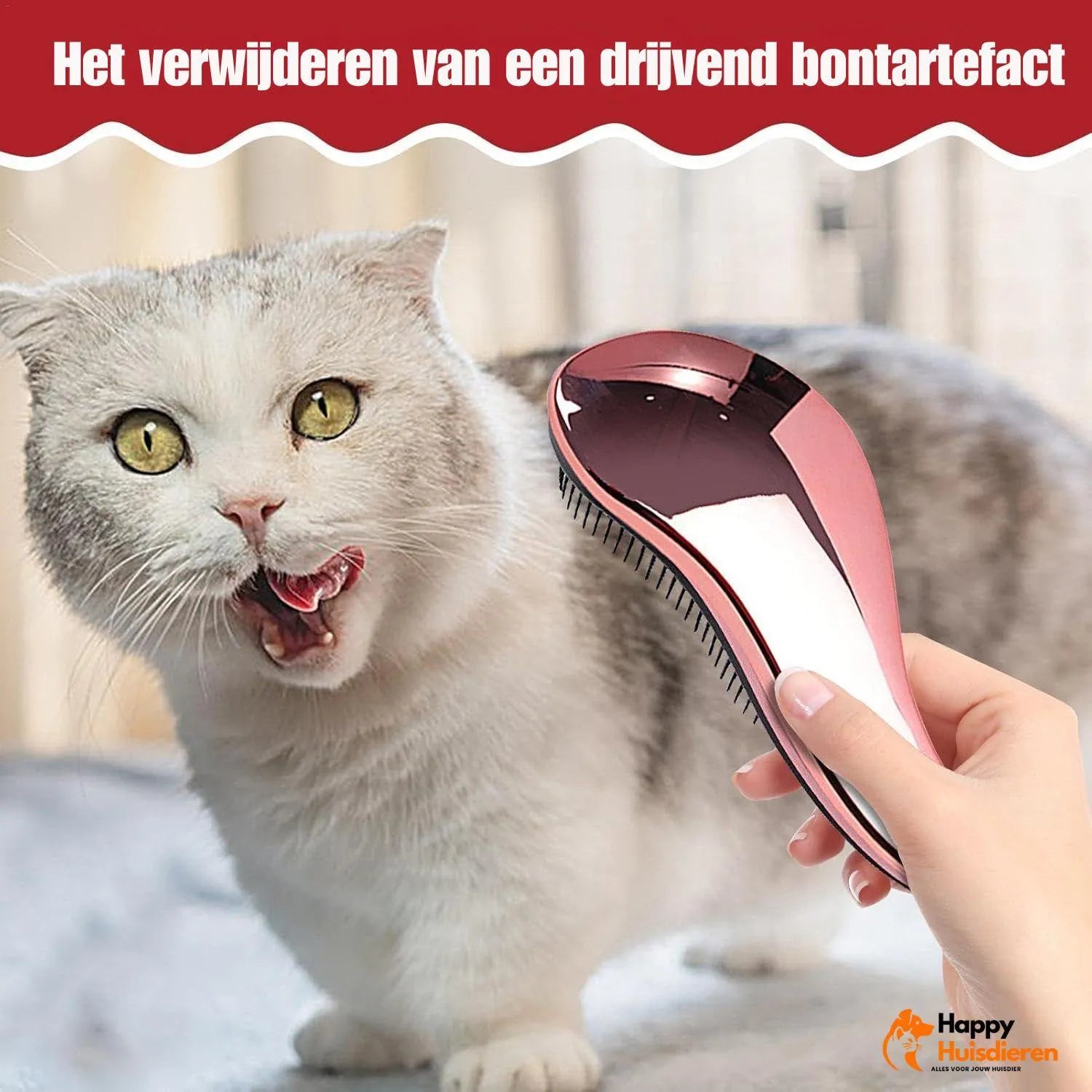 GroomEase Brush | Hondenborstel voor glanzende vacht & stressvrije verzorging