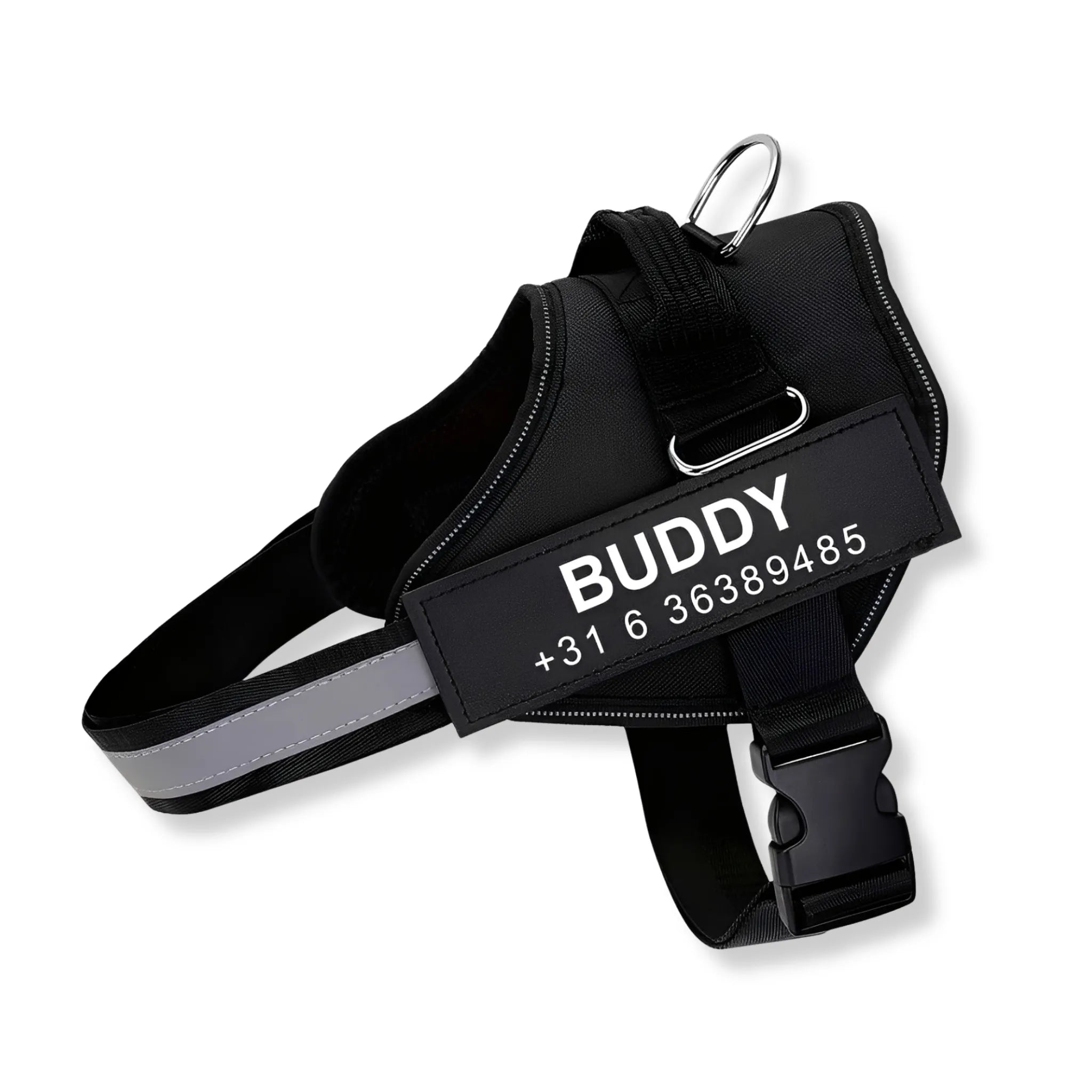 Guardian – Anti-Trek Gepersonaliseerd Hondentuig met Naamgravure en Telefoonnummer | Comfortabel & Veilig