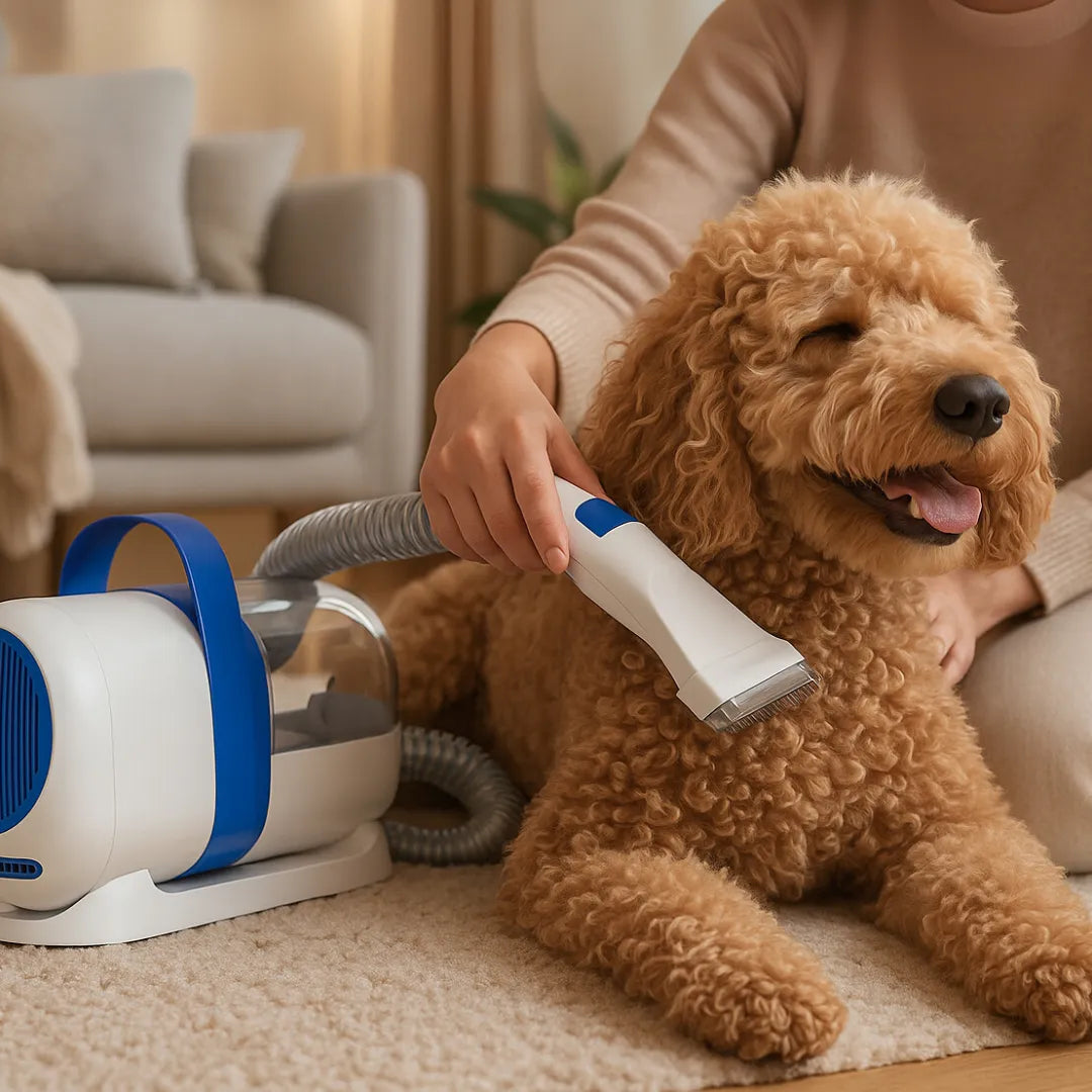 FurFlow Pro | Alles-in-één vacuüm grooming systeem voor honden en katten