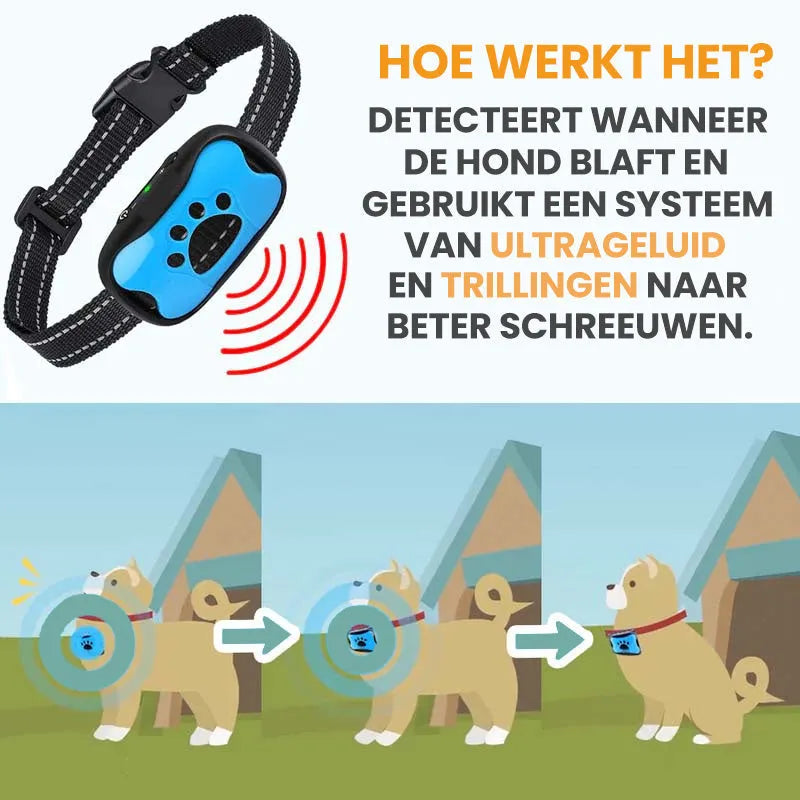 CalmCollar | Slimme en pijnvrije anti-blaf halsband voor honden