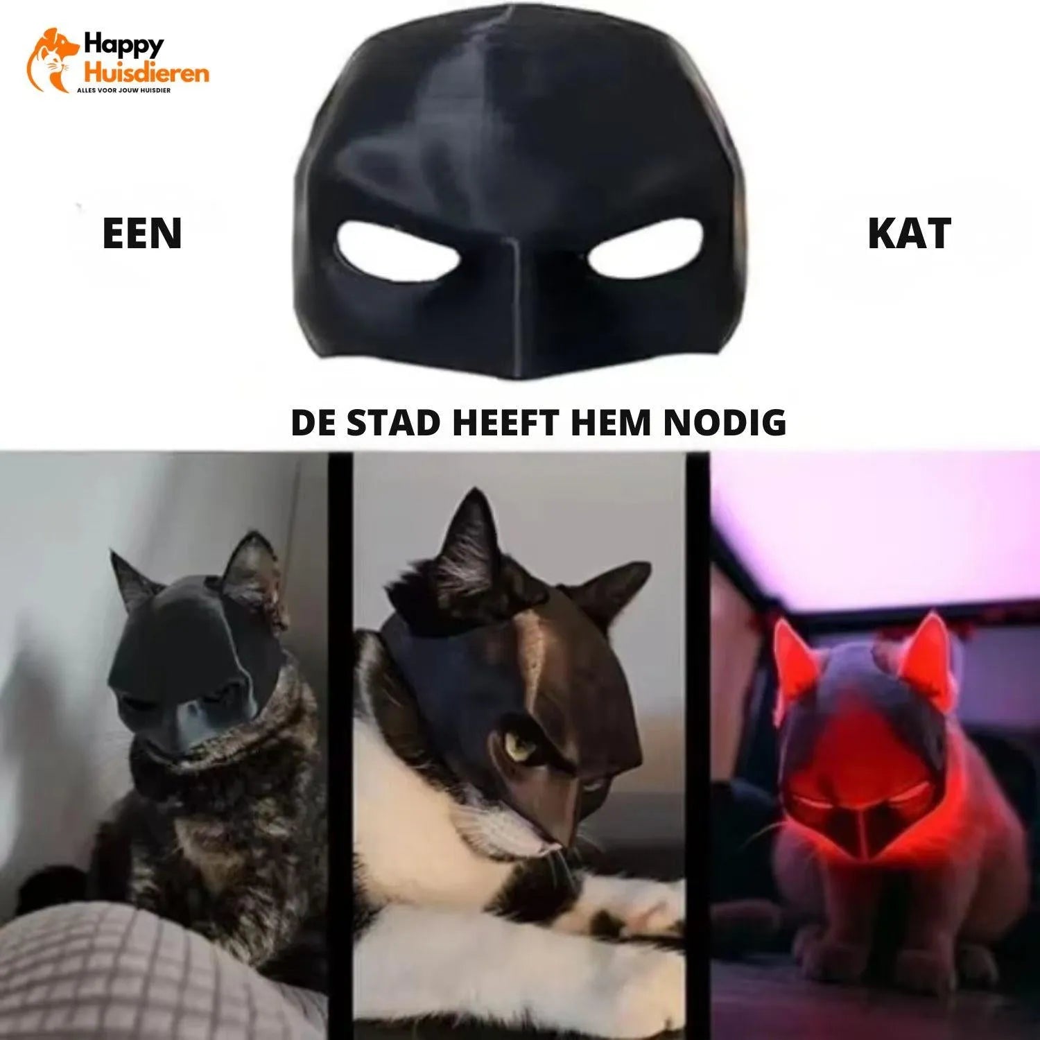 HeroCat Mask | Verkleedmasker voor katten – comfortabel & fotowaardig
