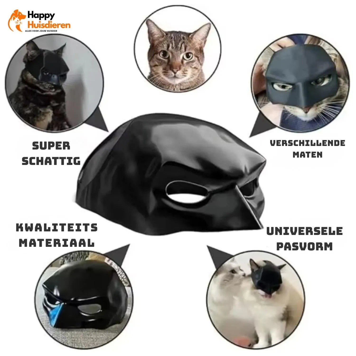 HeroCat Mask | Verkleedmasker voor katten – comfortabel & fotowaardig