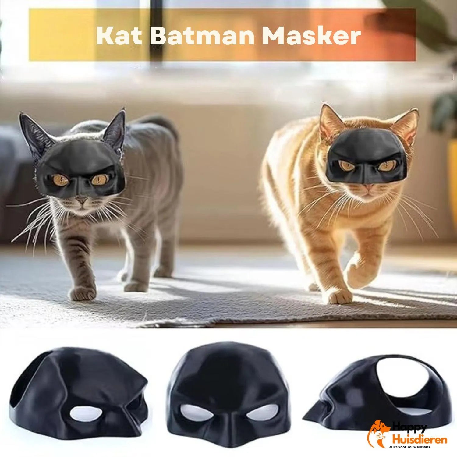 HeroCat Mask | Verkleedmasker voor katten – comfortabel & fotowaardig
