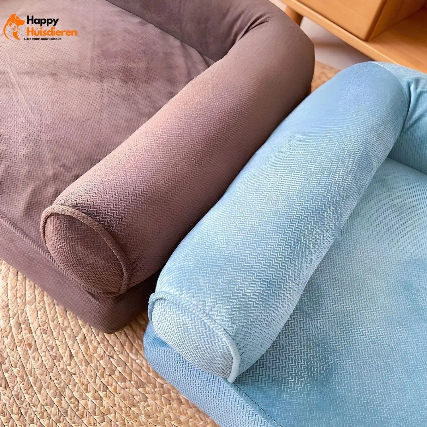 Honden LoungeHoek | Afneembare Vierkante Hondenbank voor Ultiem Comfort