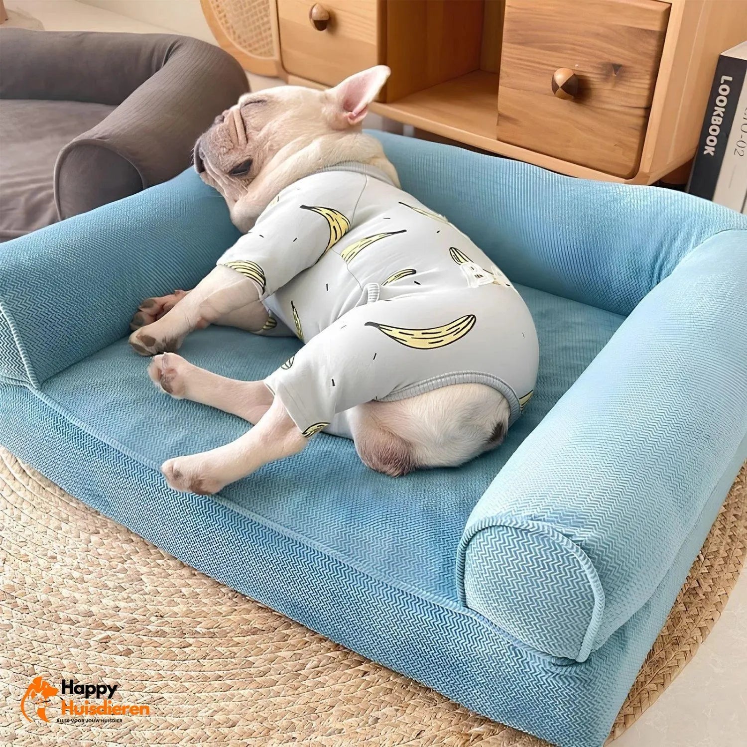 Honden LoungeHoek | Afneembare Vierkante Hondenbank voor Ultiem Comfort