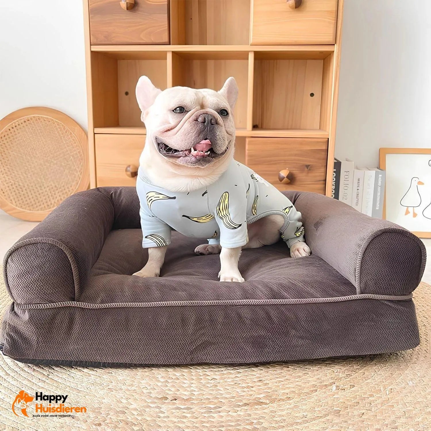 Honden LoungeHoek | Afneembare Vierkante Hondenbank voor Ultiem Comfort