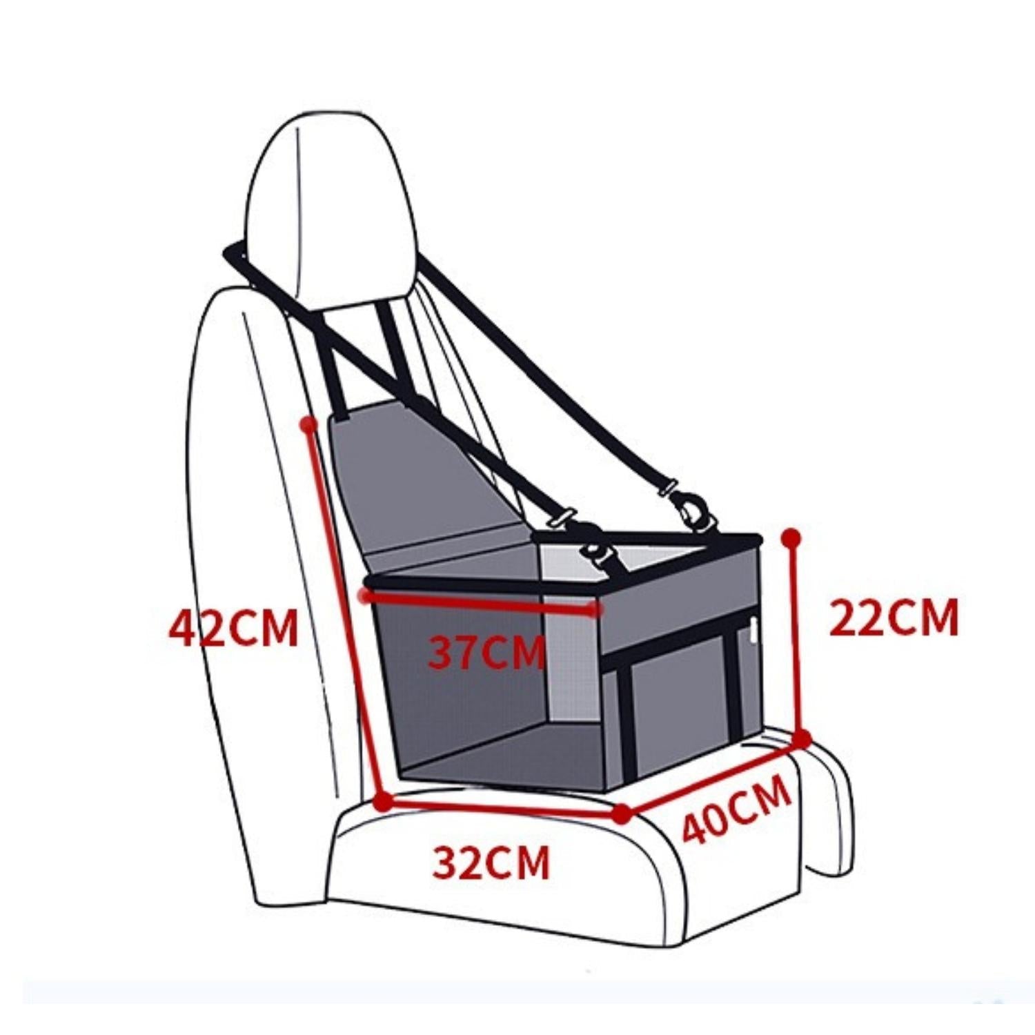 Hondenautostoel | Verhoogd, waterdicht & anti-slip