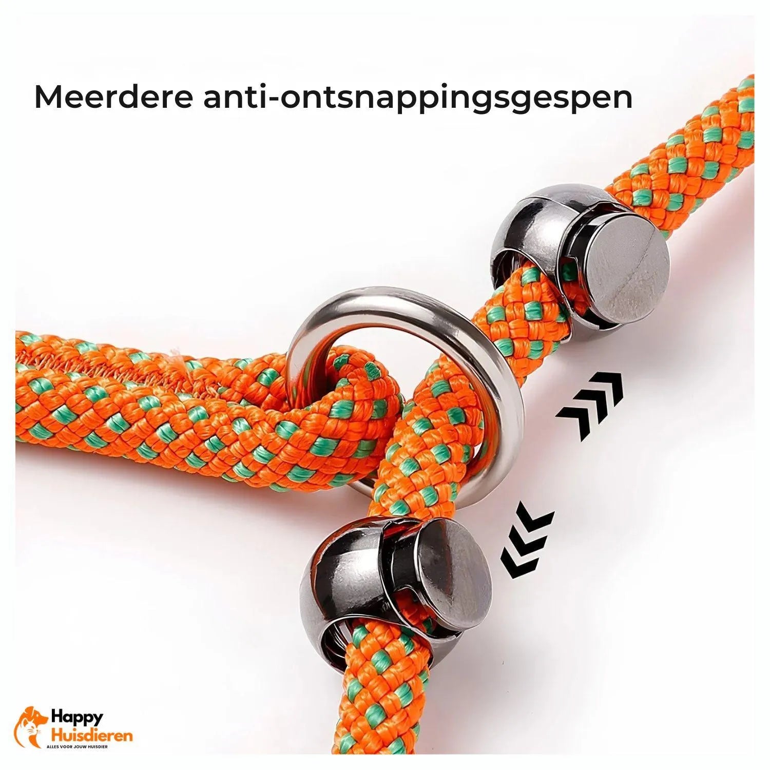 Hondenriem Zonder Trekken | Duurzame Slipkraag met Gevoerde Handgreep