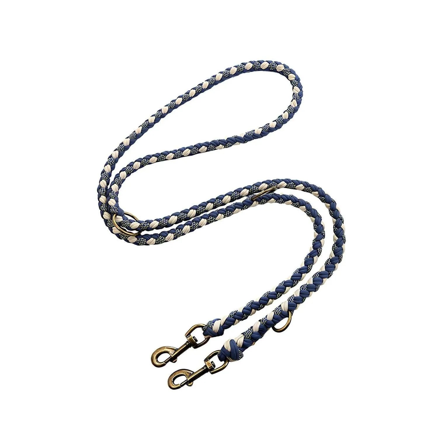 Hondenvriend Duo | Handgeweven Leren Anti-Trek Halsband en Lijn Set