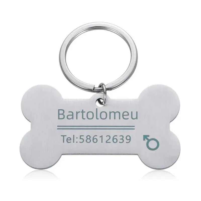 IDBone Hondenpenning | Gepersonaliseerd Gegraveerd Identificatieplaatje voor Huisdieren