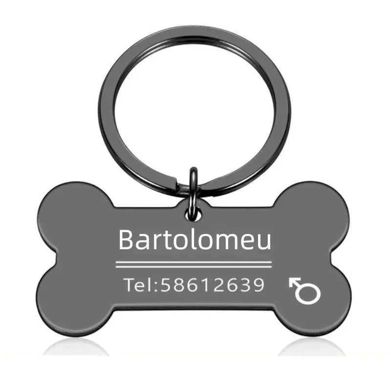 IDBone Hondenpenning | Gepersonaliseerd Gegraveerd Identificatieplaatje voor Huisdieren