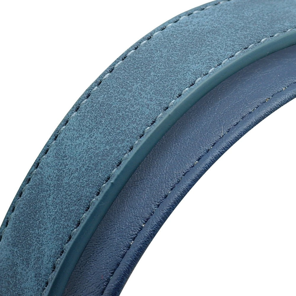 IDLux Lederen Halsband | Gepersonaliseerde Hondenhalsband met Ingebouwde Naamtag