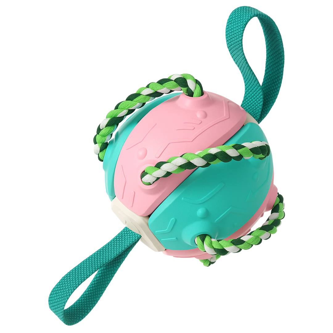 FlexFetch | Duurzame hondenbal met licht, geschikt voor apporteren en kauwen