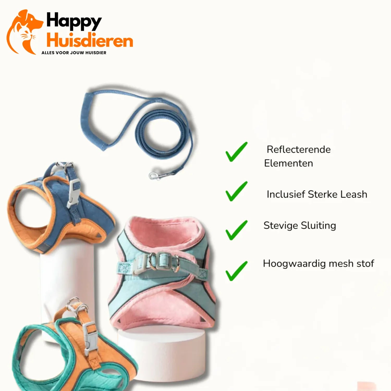 KatjeKlaar Tuigje | Verstelbaar en Veilig Veiligheidstuigje voor Katten