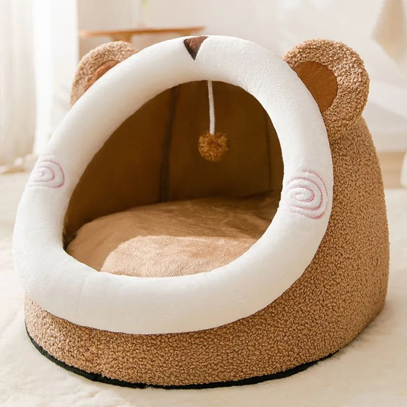 Kattenhuisje SnugCave | Semi-gesloten bed warm & wasbaar