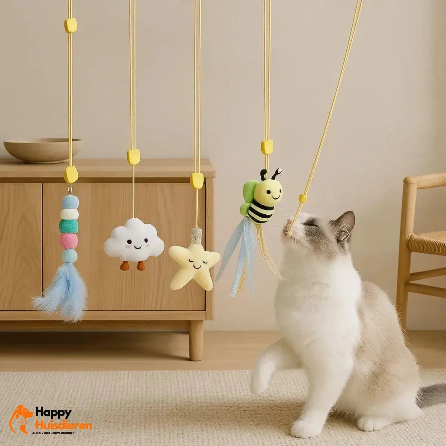 KittyFlex | Interactief Kattenspeelgoed tegen Verveling & voor Mentale Stimulatie