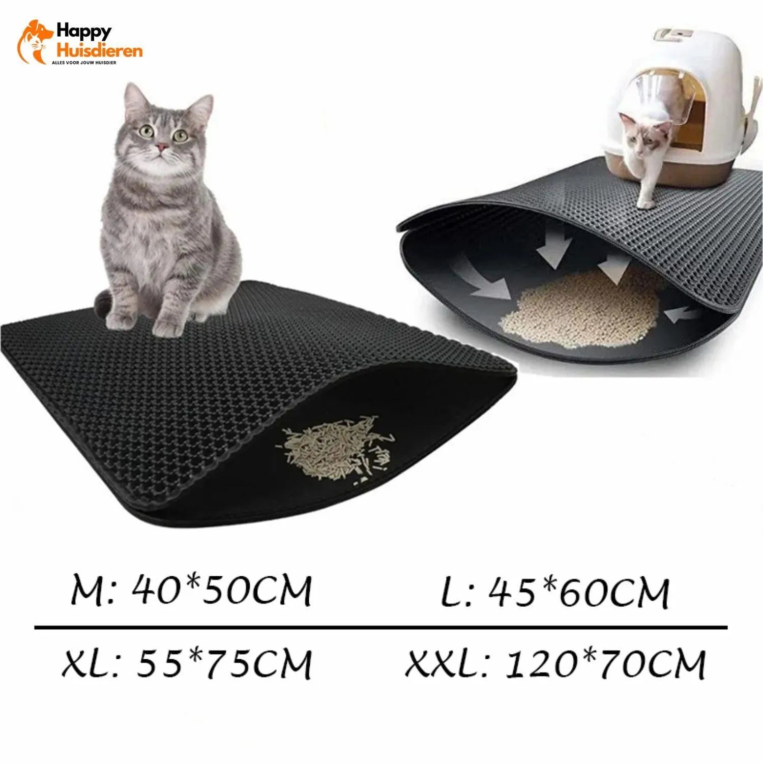 LitterGuard | Kattenbakmat tegen Grindverspreiding & voor Schone Vloeren