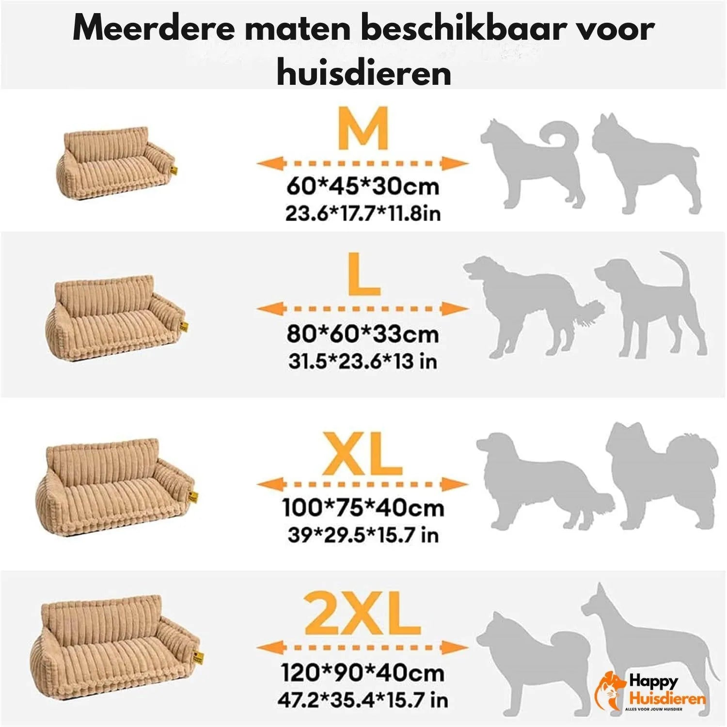 LuxeDream Bed | Stijlvol hondenbed met veerkrachtige vulling & afneembare hoes