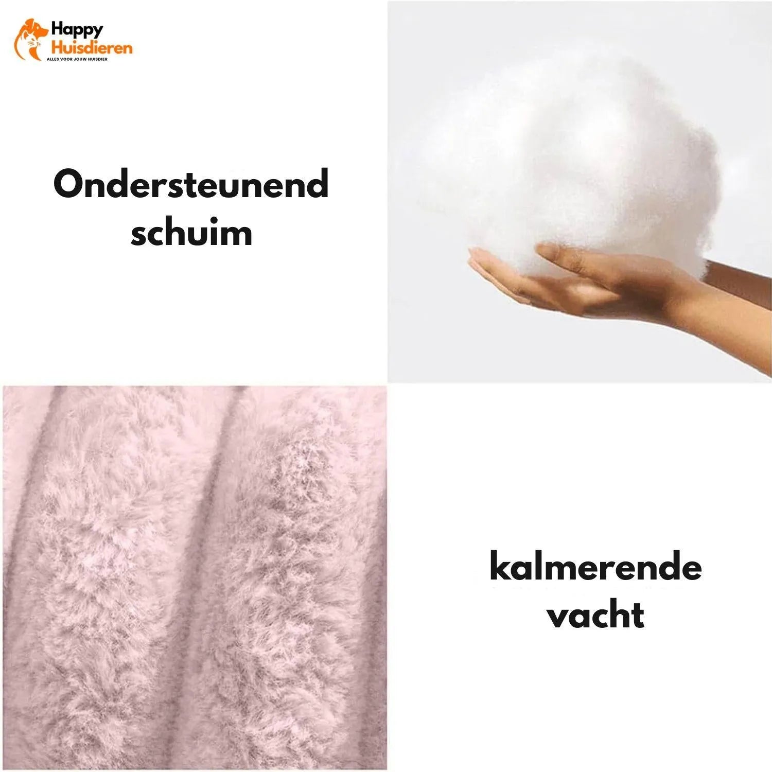 LuxeDream Bed | Stijlvol hondenbed met veerkrachtige vulling & afneembare hoes