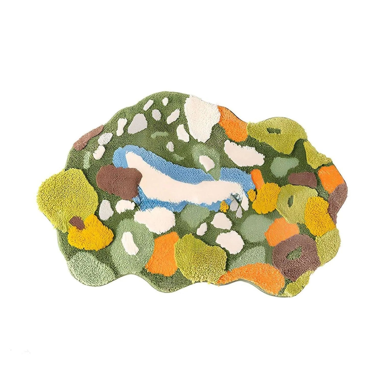 Mosgroene comfortdeken | Luxe handgetufte wol voor huisdieren