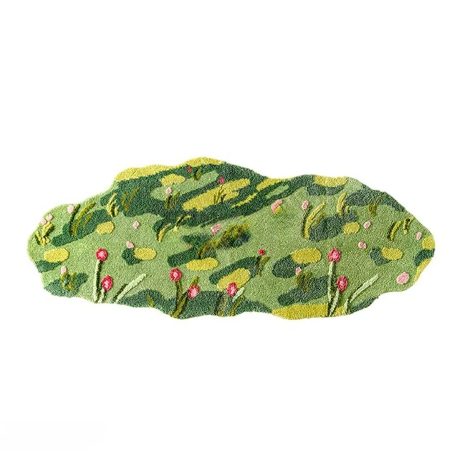 Mosgroene comfortdeken | Luxe handgetufte wol voor huisdieren