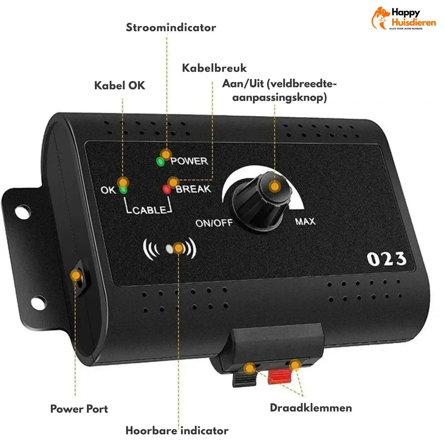 Ongrijpbare Hondenpas | Onzichtbare Draadloze Elektrische Hondenomheining voor Veilig Buiten Spelen