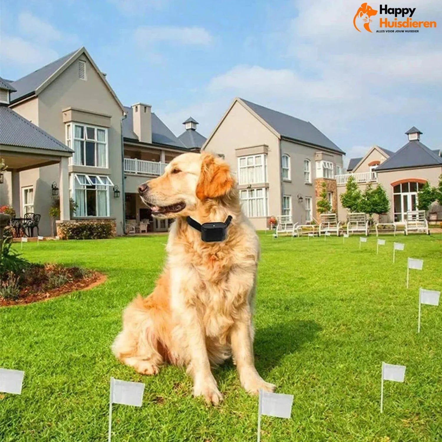 Onzichtbare bescherming voor huisdieren | Draadloze elektrische hondenomheining voor veilig buitenspelen