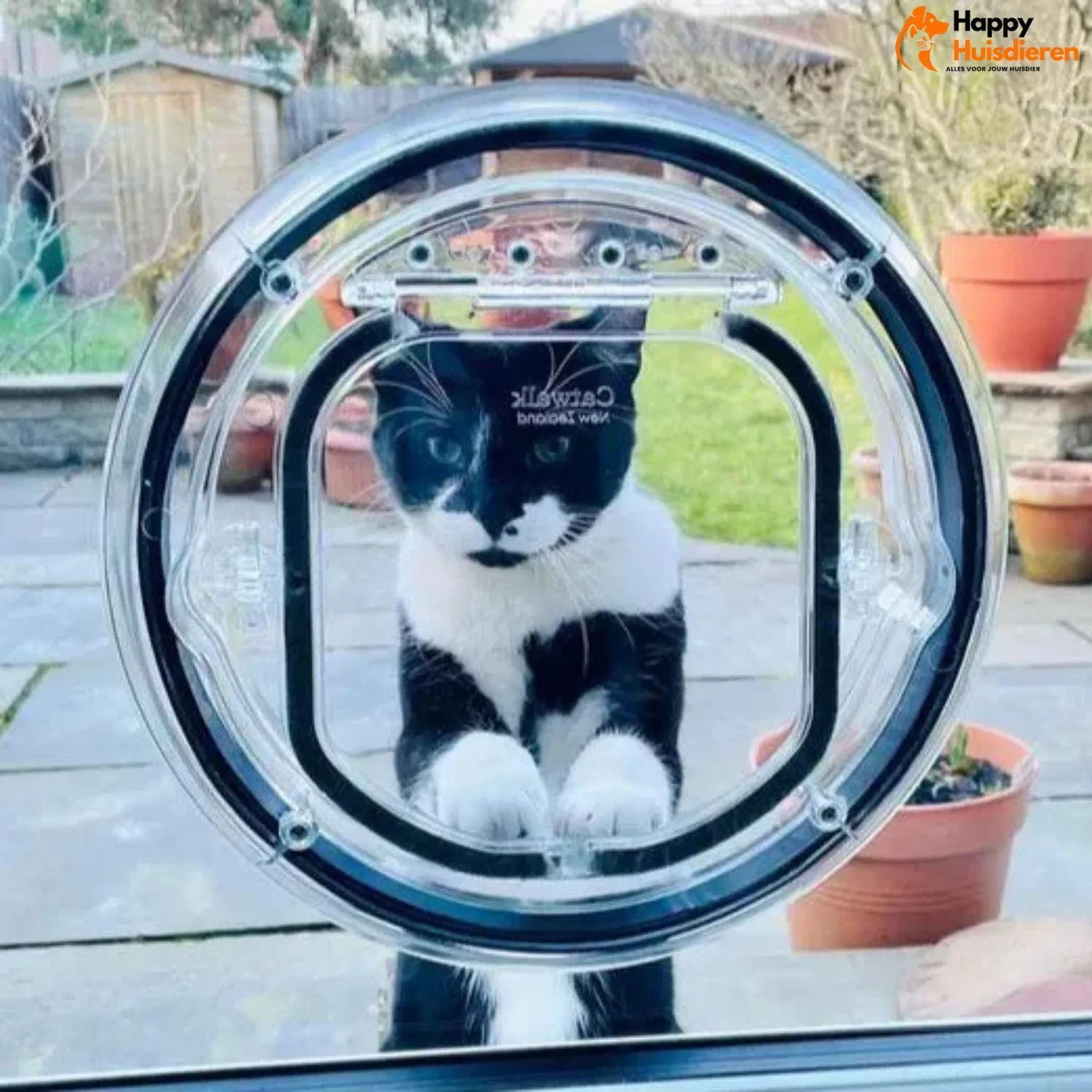 OpenTail | Instelbaar Kattenluik met Draaivergrendeling