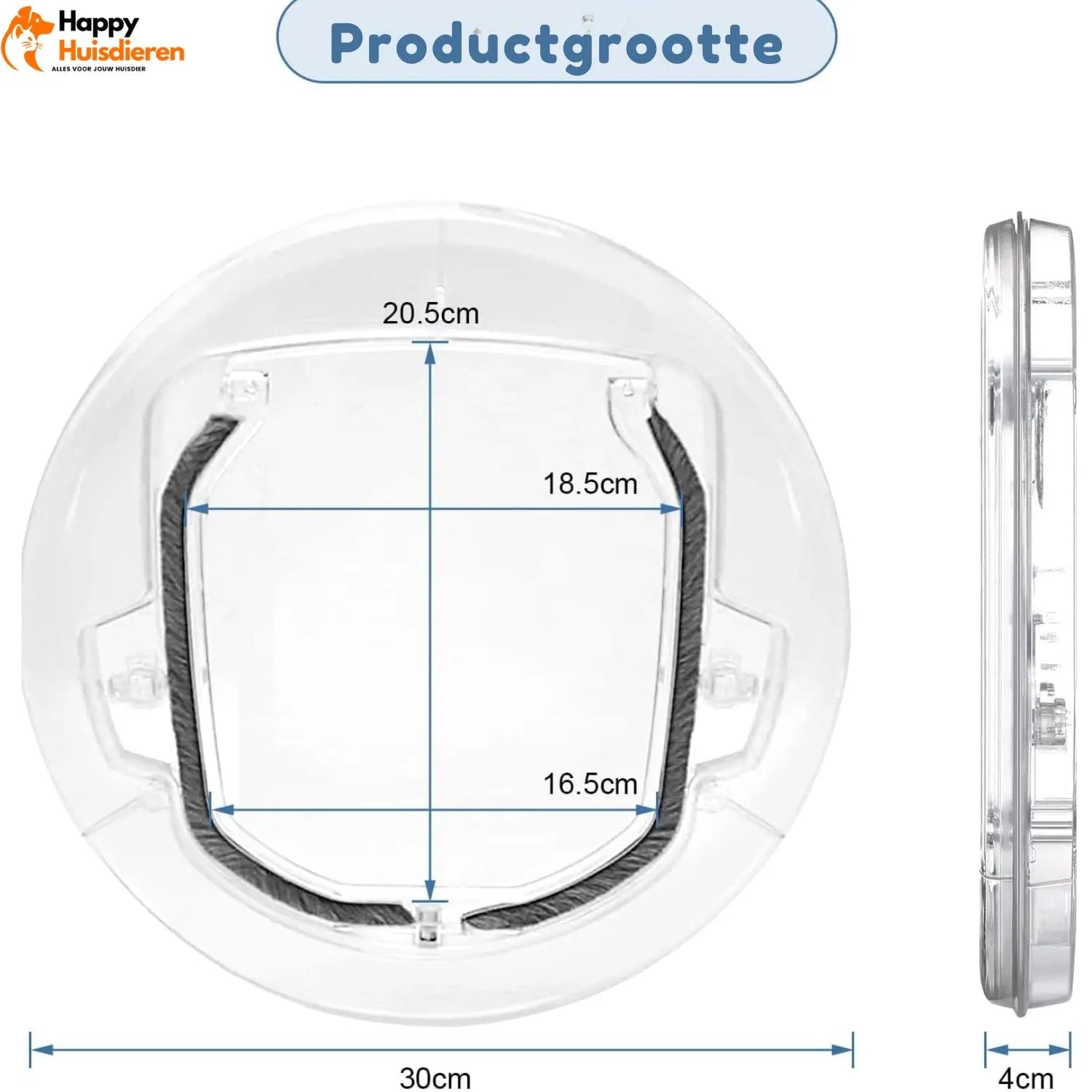 OpenTail | Instelbaar Kattenluik met Draaivergrendeling