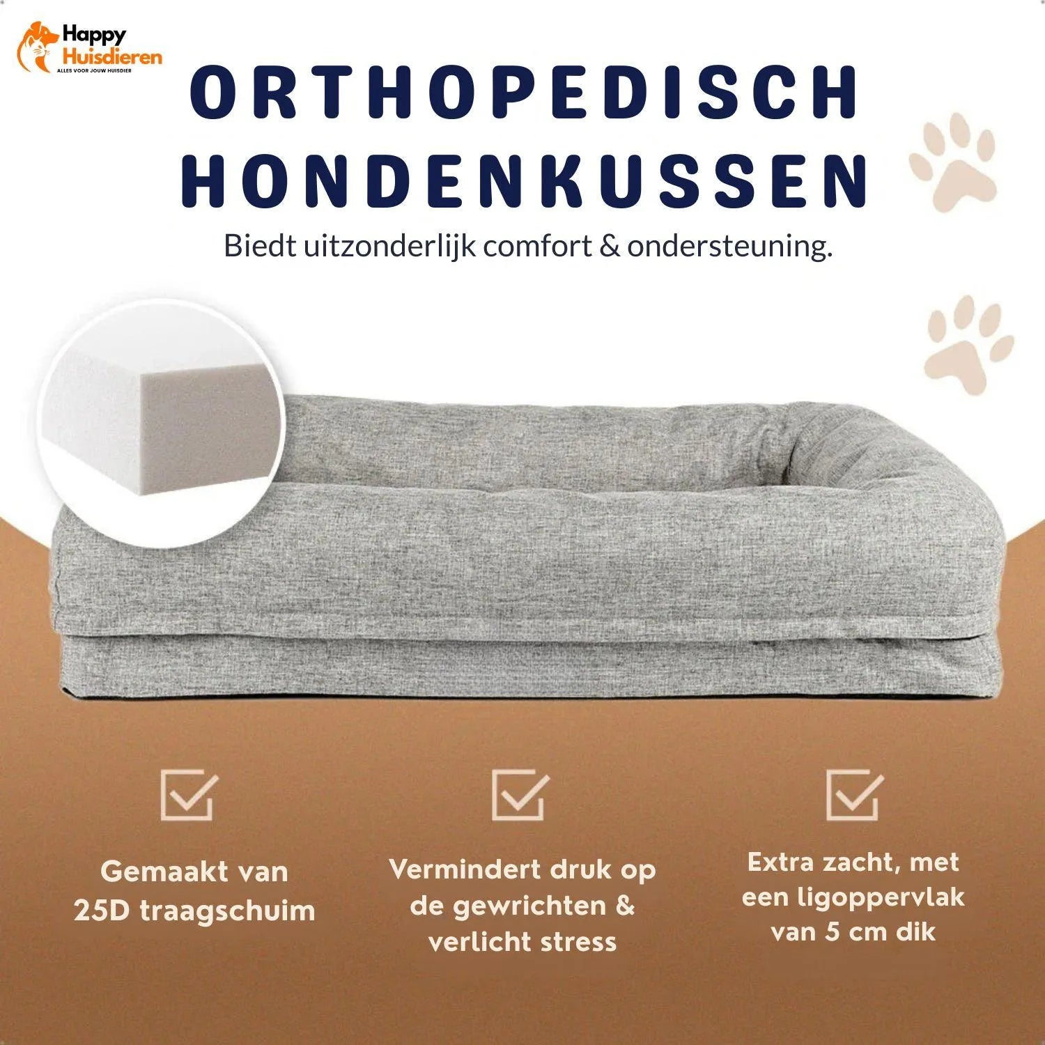 OrthoNest | Orthopedische hondenmand met traagschuim