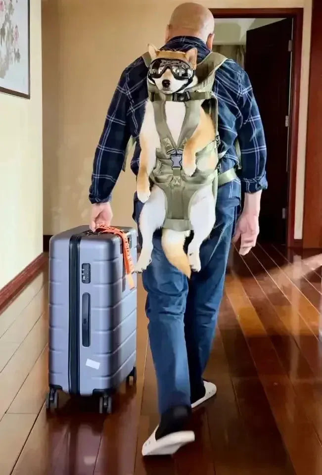 PawCarry-tas | Comfortabele Rug- en Borstdrager voor Middelgrote en Grote Honden