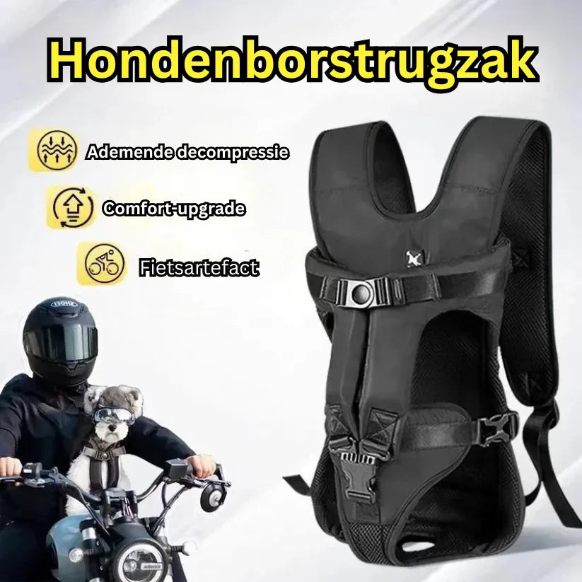 PawCarry-tas | Comfortabele Rug- en Borstdrager voor Middelgrote en Grote Honden