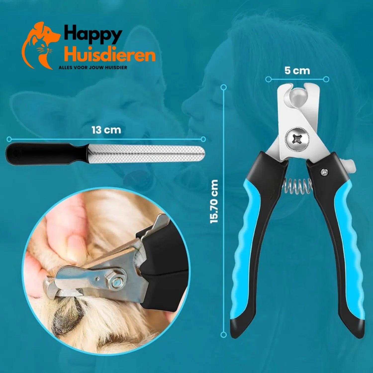 PawPerfect Tang | Professionele Nagelknipper voor Honden & Katten
