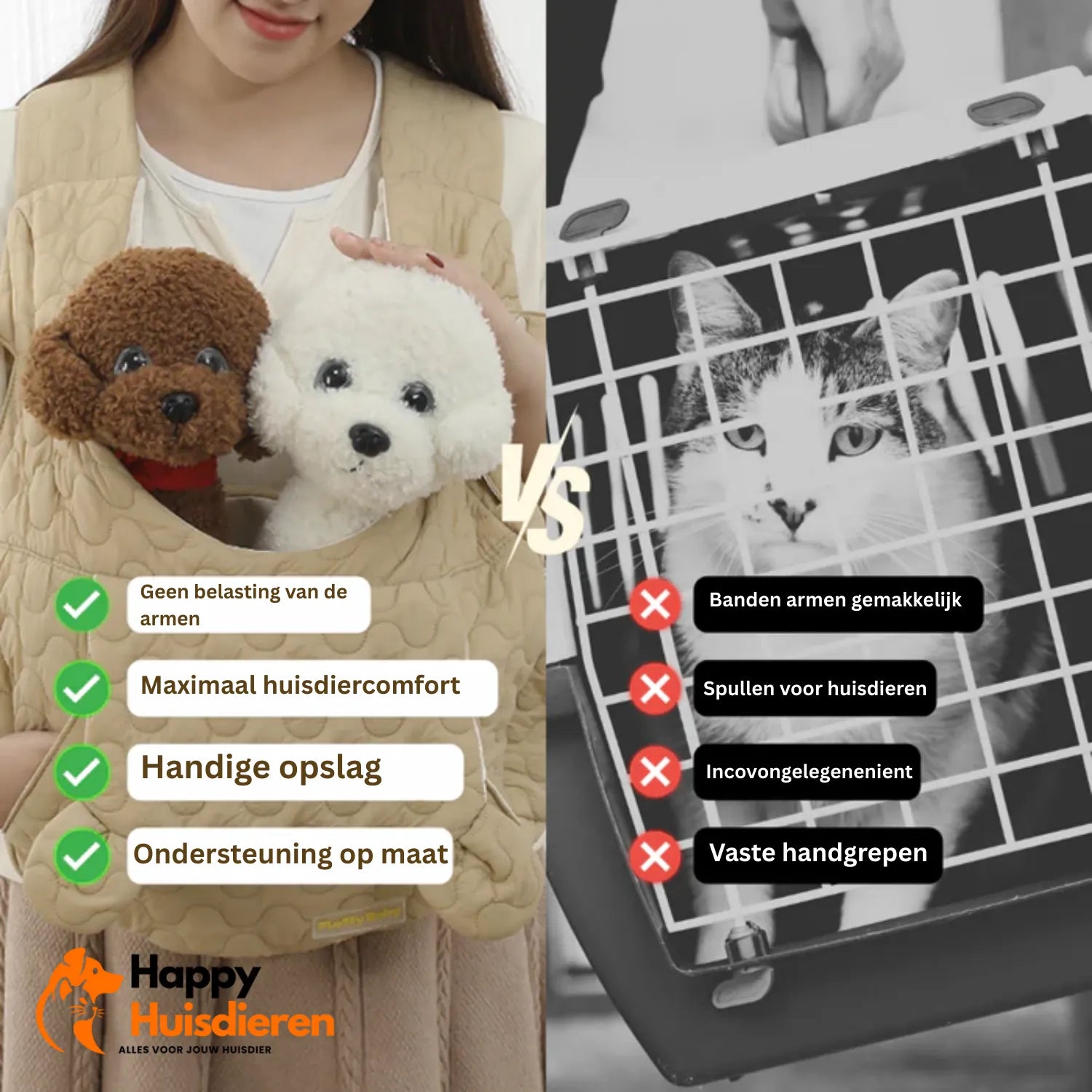 PawPorter Draagtas | Comfortabele reistas voor kleine honden en puppy's