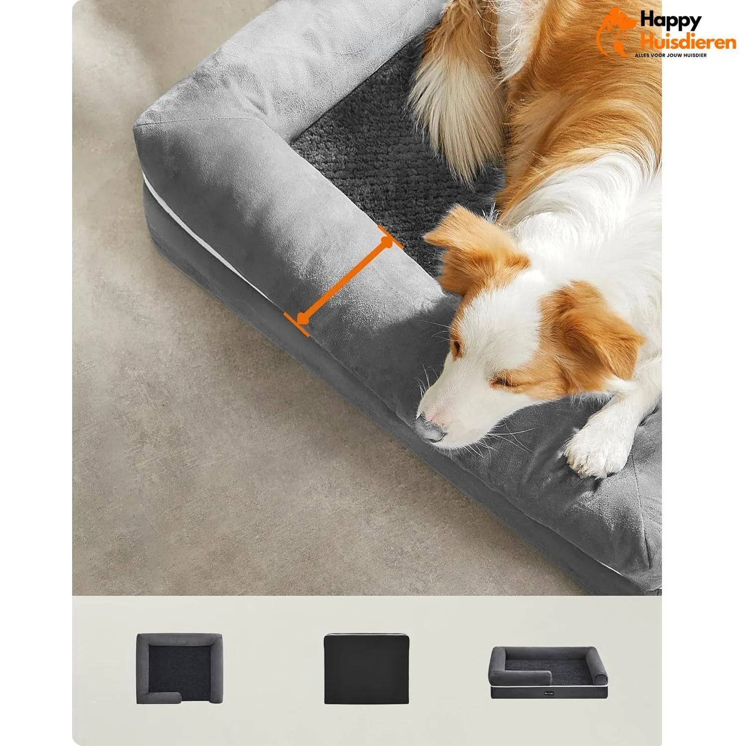 PawRest Orthopedisch Hondenbed | Ergonomisch Slaapcomfort met Wasbare Hoes