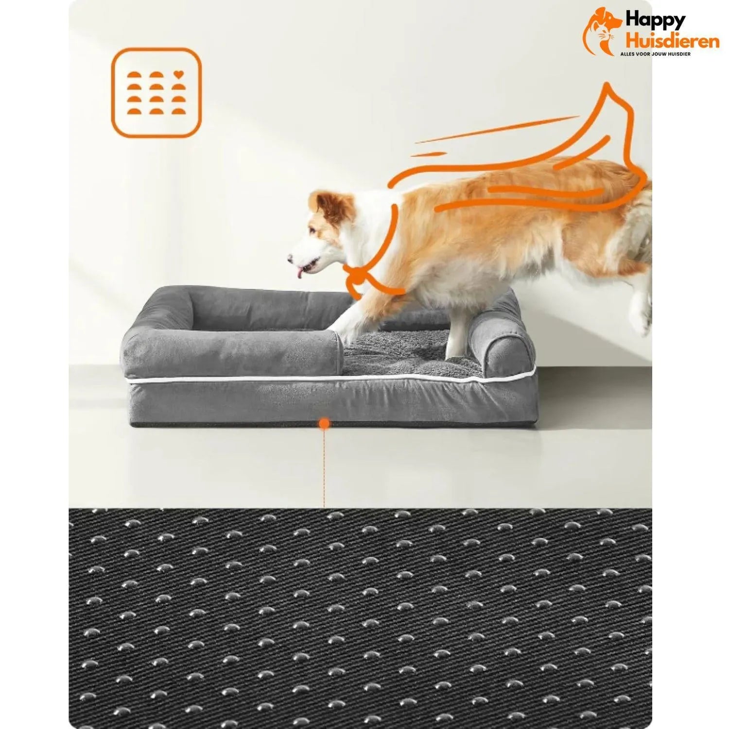 PawRest Orthopedisch Hondenbed | Ergonomisch Slaapcomfort met Wasbare Hoes