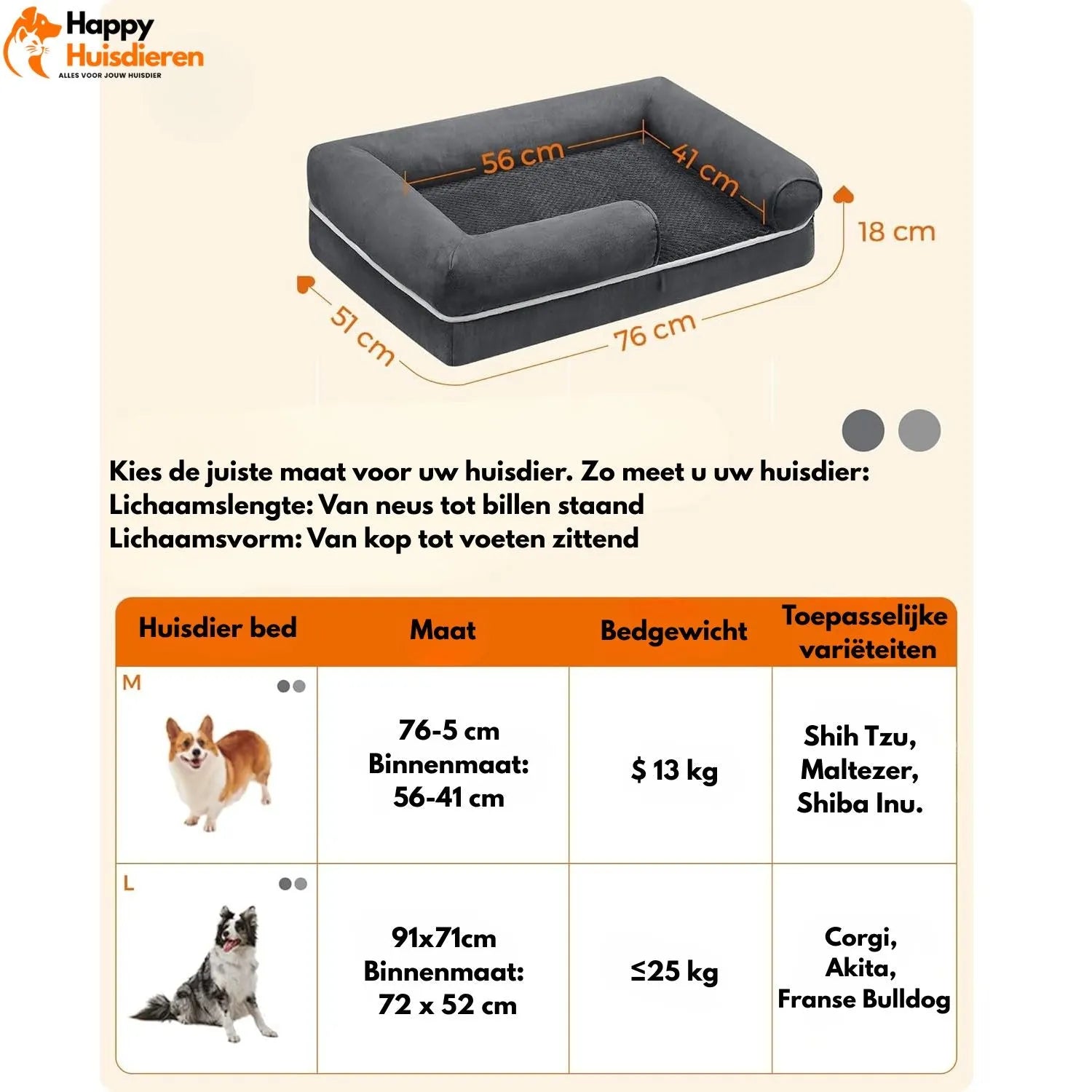 PawRest Orthopedisch Hondenbed | Ergonomisch Slaapcomfort met Wasbare Hoes