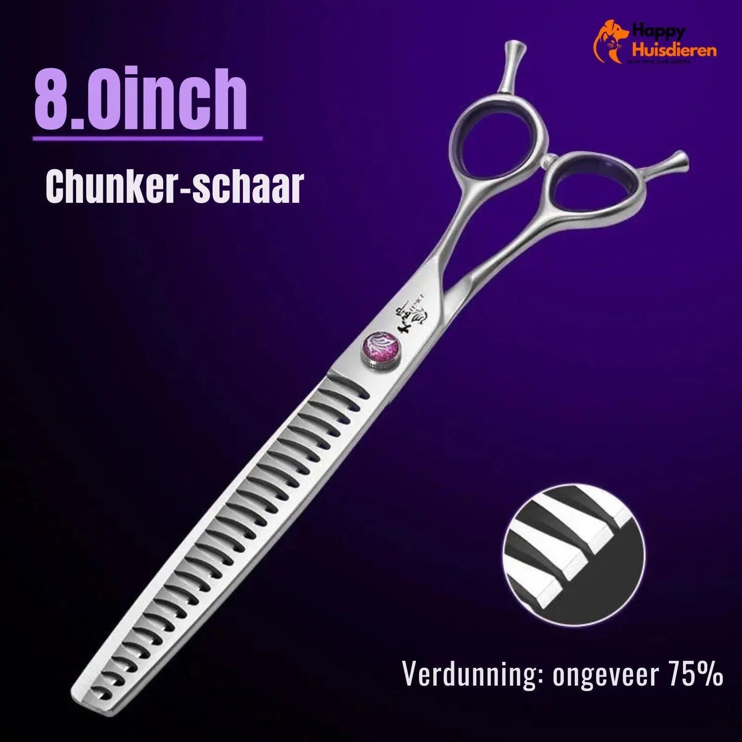 PawStyle Trim | Ergonomische Grooming Schaar voor Huisdieren