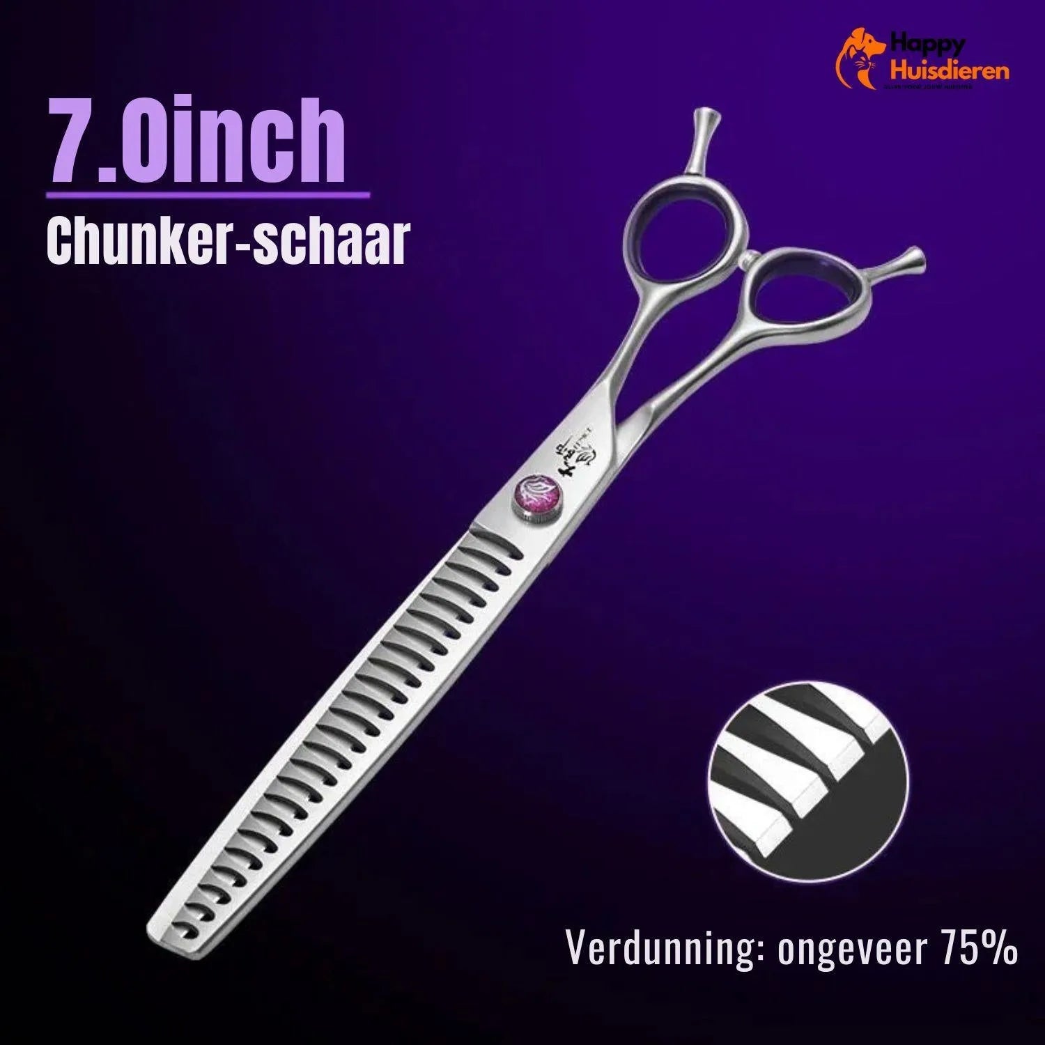 PawStyle Trim | Ergonomische Grooming Schaar voor Huisdieren