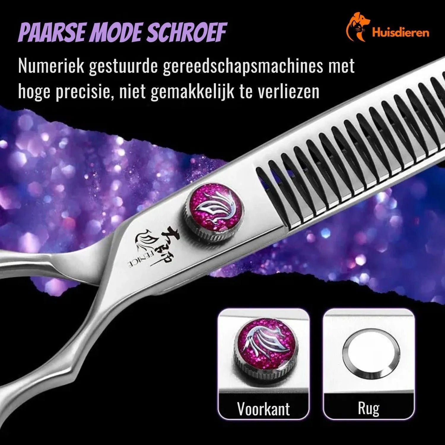 PawStyle Trim | Ergonomische Grooming Schaar voor Huisdieren