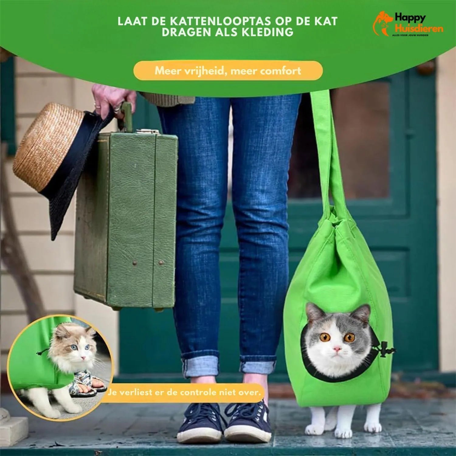 PawVoyage Bag | Veilige kattendraagtas met gewatteerde binnenkant & veelzijdig gebruik