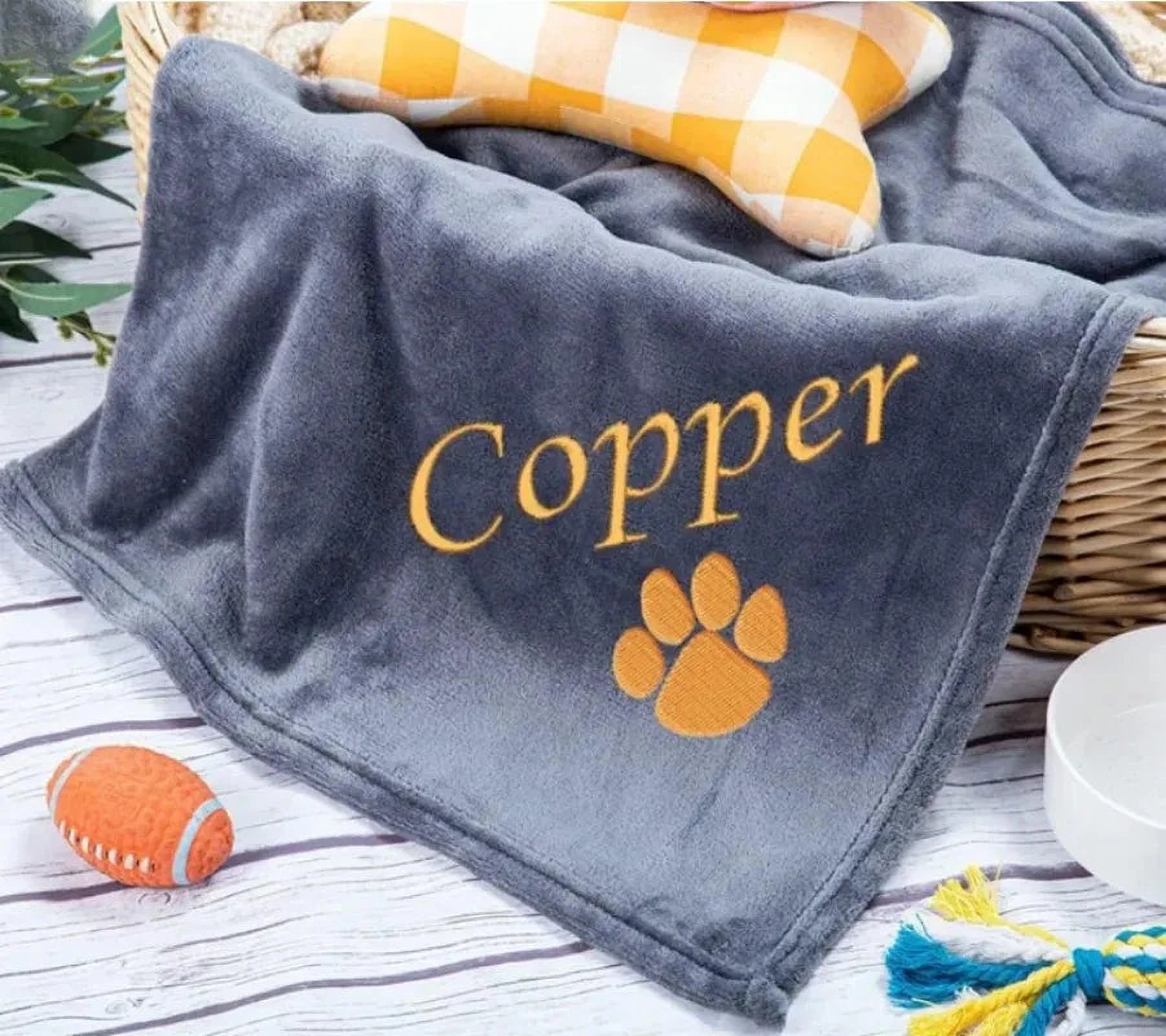 Pawsome Persoonlijke Deken | Gepersonaliseerde Hondennaam Dekken voor Comfort