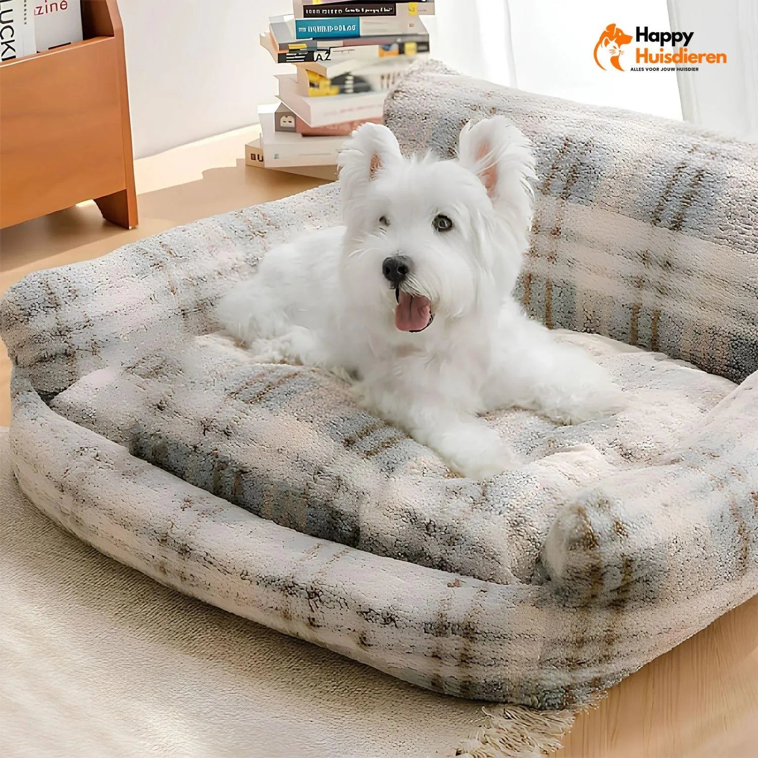 PetHaven Sofa | Fluwelen Ligbed voor Kat en Hond