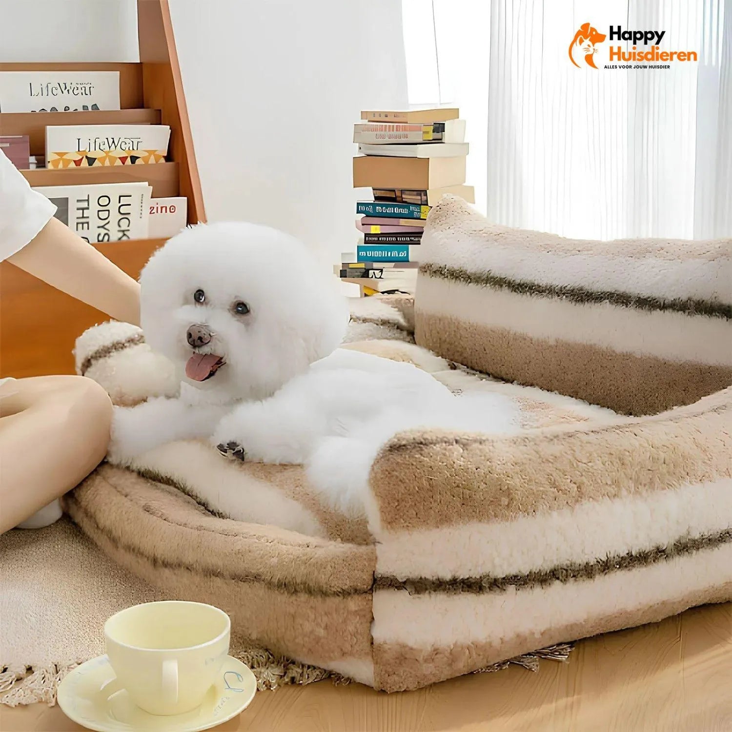 PetHaven Sofa | Fluwelen Ligbed voor Kat en Hond