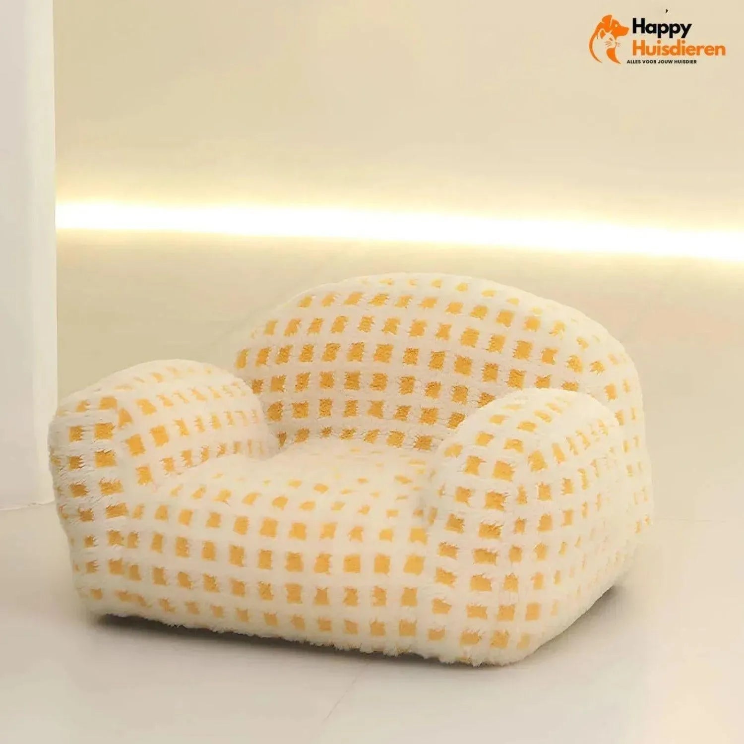 Pluizige Pootjes Rustplek | Luxe Huisdieren Sofa in Zachte Lamsvel