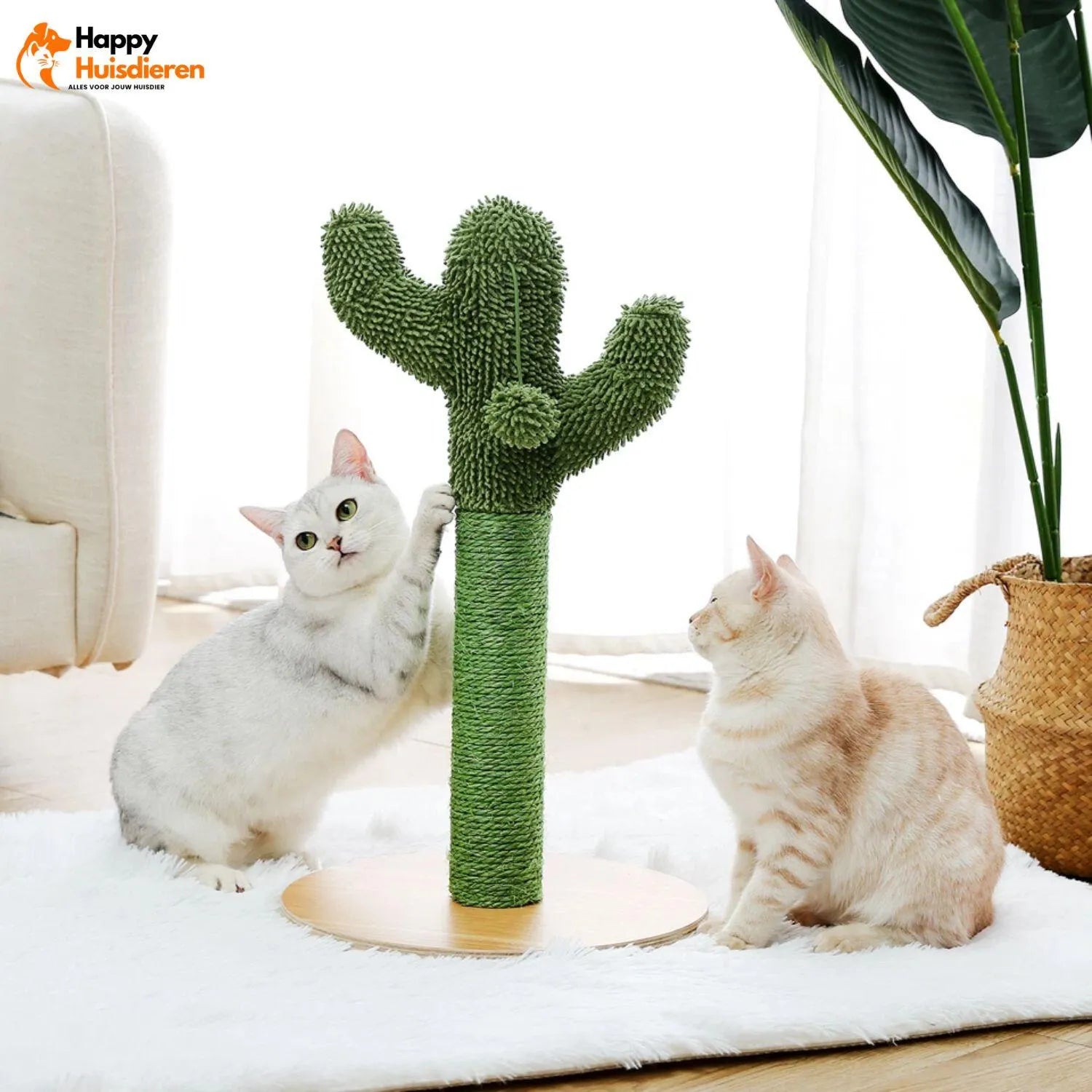PricklyPlay Tower | Cactus krabpaal voor katten – stijlvol, duurzaam & stabiel